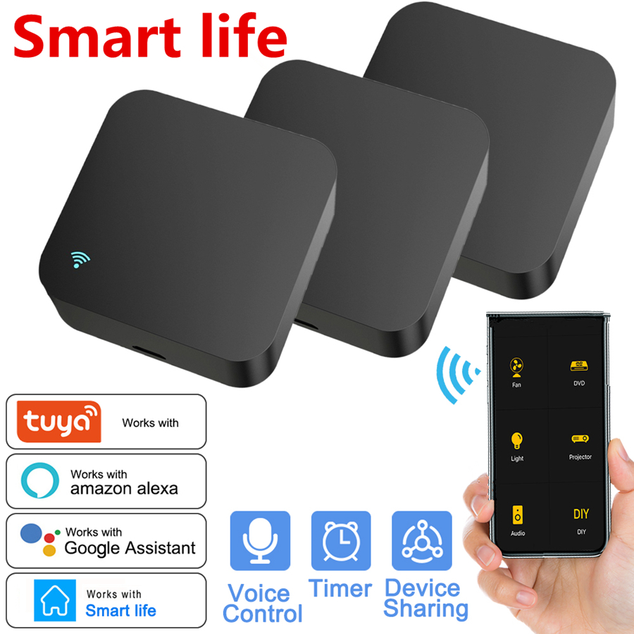 Universal Remote Smart Home - Tuya WiFi IR リモコンエアコンテレビスマートホームブラスター赤外線ユニバーサルリモコン Alexa Google