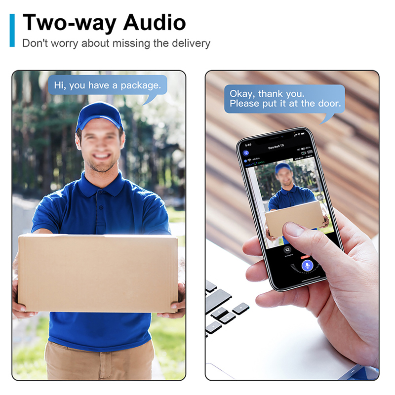 WiFi スマートビデオドアベルカメラナイトビジョンスマート - Smart Home Video のレビューと価格