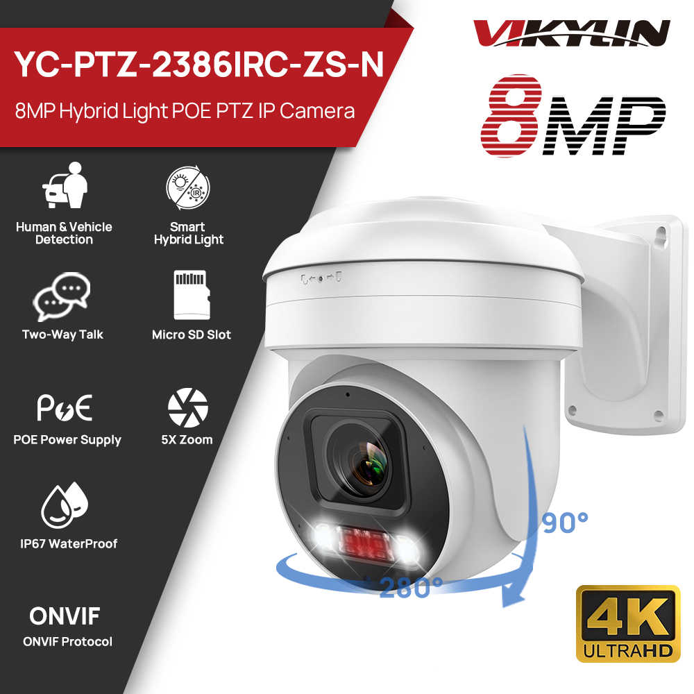Vikylin PTZ 5X 光学ズーム 8MP IP カメ - Smart Home Microsoft のレビューと価格