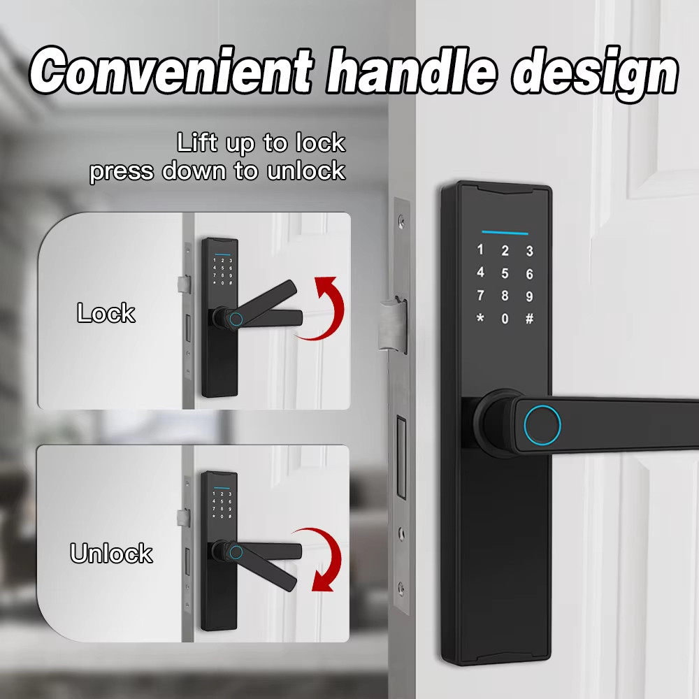 Bluetooth対応 Tuya APP スマートドアロック - Smart Home Door Lock のレビューと価格