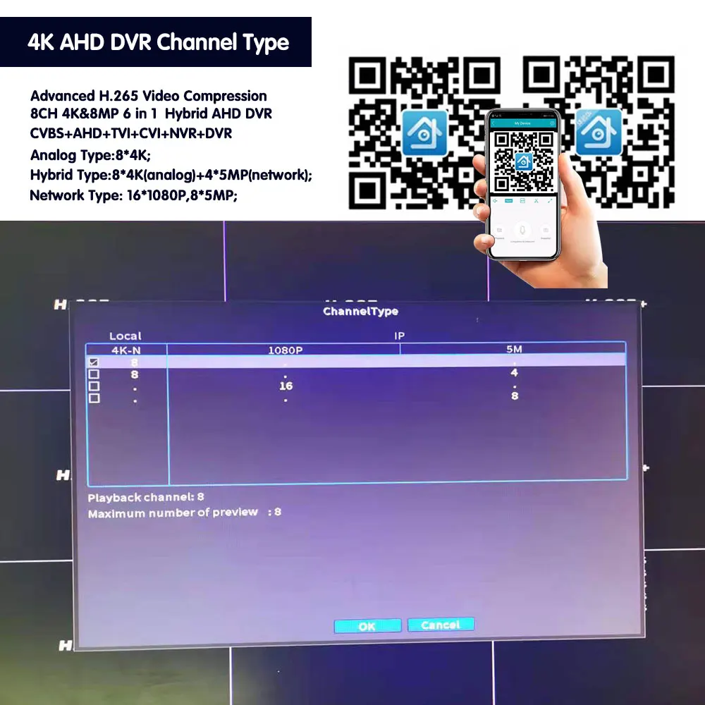 Xmeye 4K 8MP セキュリティCCTV DVR スマ - Smart Home Microsoft のレビューと価格