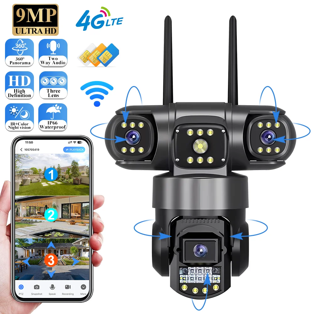 V380 Pro 4G屋外防水カメラ SIMカード対応 8M - Smart Home Camera Ezviz のレビューと価格